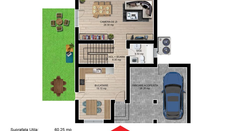 Casa individuala 4 camere 3 bai garaj Cartier Izvor Tarlungeni Brasov - Poză 4