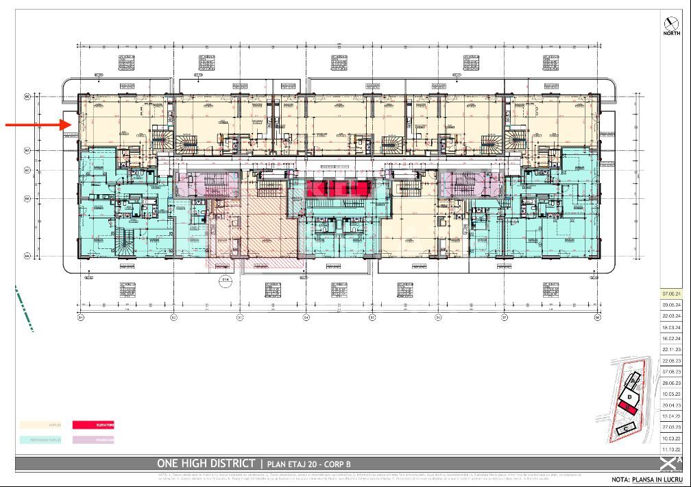 Vânzare, Penthouse cu vedere panoramică, One High District - Schiță 12