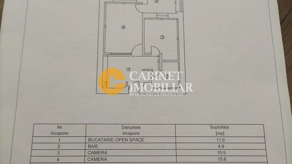 Apartament 2 camere decomandate, ET. INTERMEDIAR de vânzare | Tătărași – Iași - Poză 8