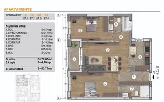 Imobil nou in zona Bd.Brancoveanu - 3 camere, decomandat, Comision 0% - Schiță 7
