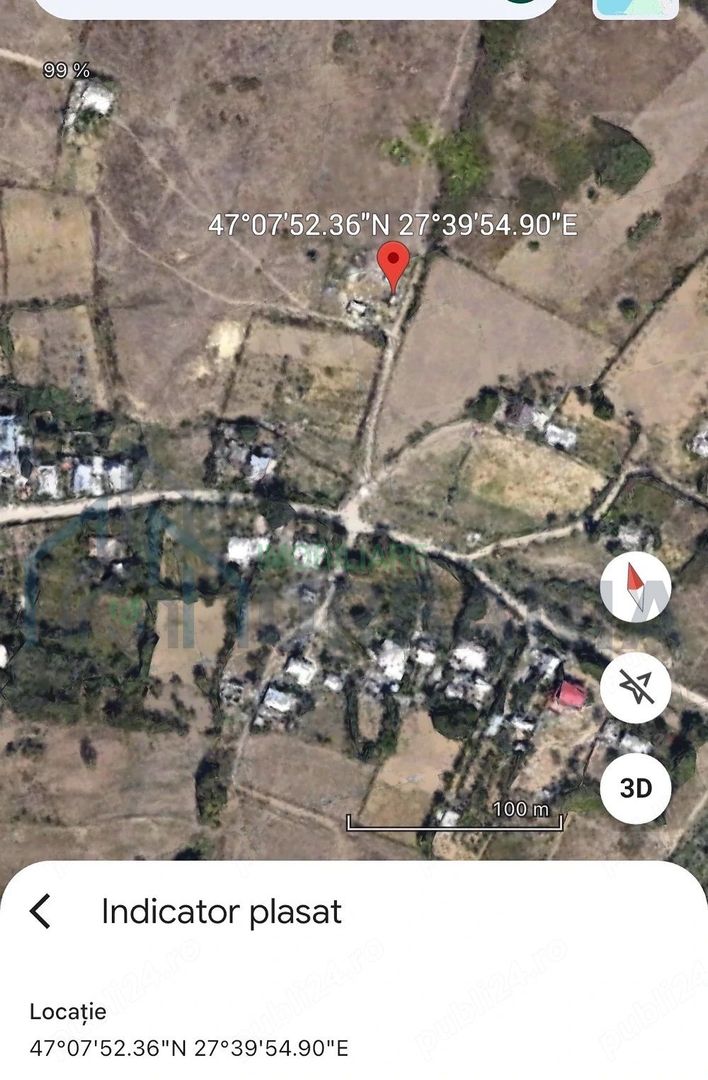 Teren intravilan de vânzare în satul Vladiceni, 428 mp - Poză 1