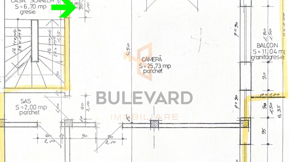 Comision 0! Apartament 2 camere + balcon 11 mp + parcare - Schiță 14