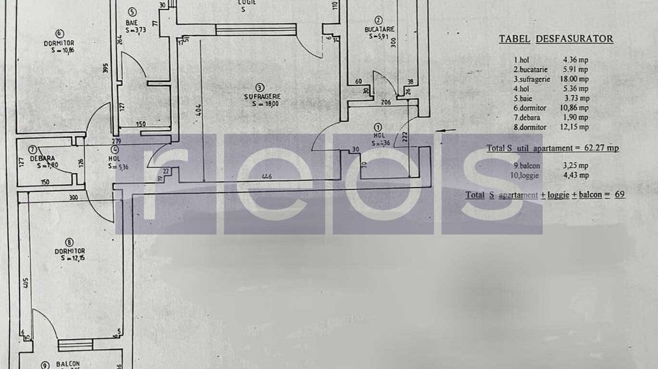 VANZARE 3 CAMERE SEMIDECOMANDAT - TINERETULUI -TIMPURI NOI - Poză 9
