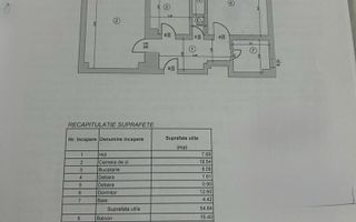 Apartament 2 camere, 70 mp total, renovat, centrală, etaj 1 – Pașcani Central - Poză 2