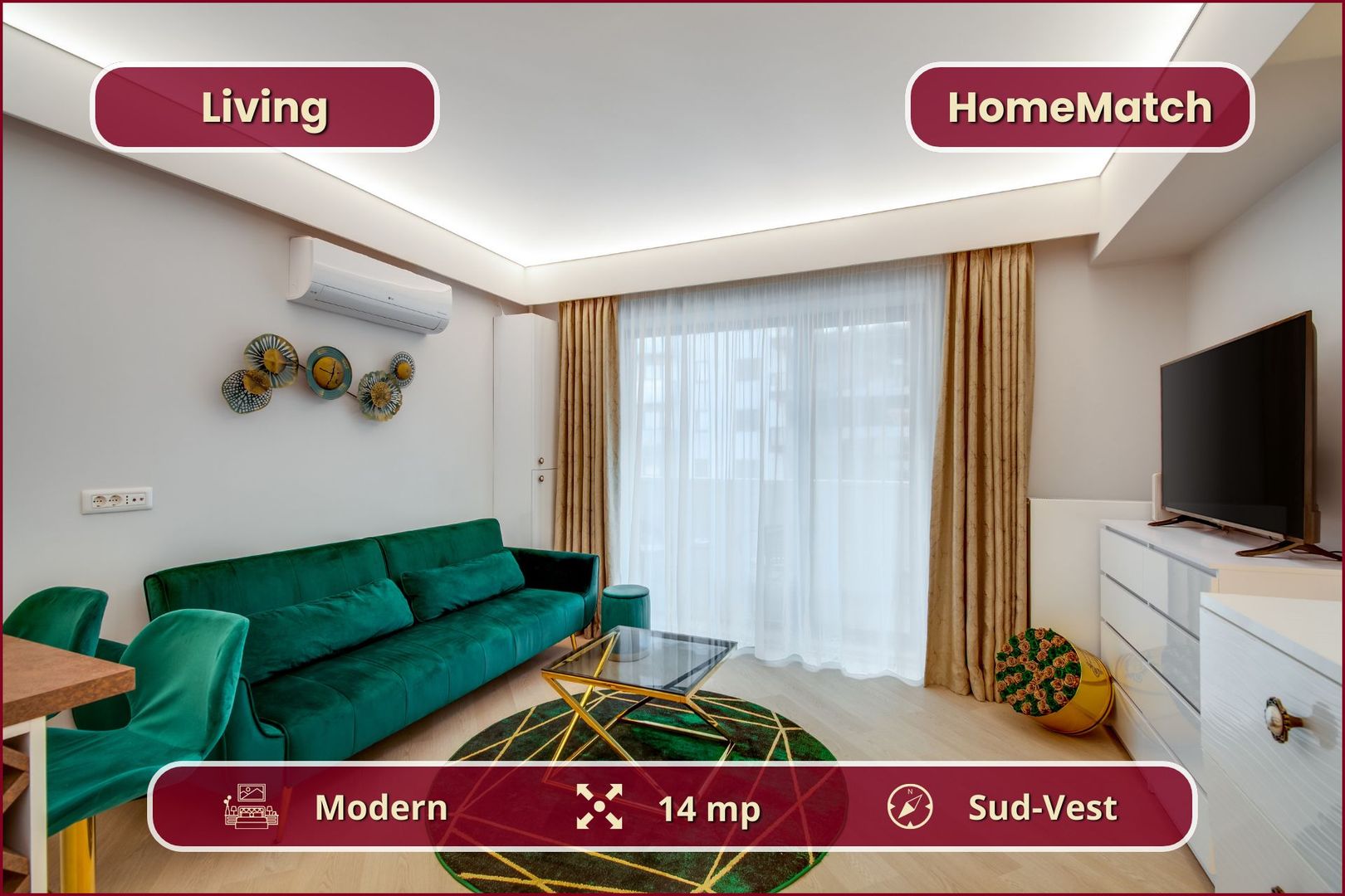 Cortina North || 2 camere || Piscină - Poză 3