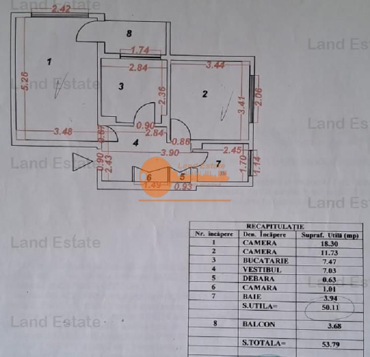 2 camere etaj 1 din 4 Aviatiei - Poză 1