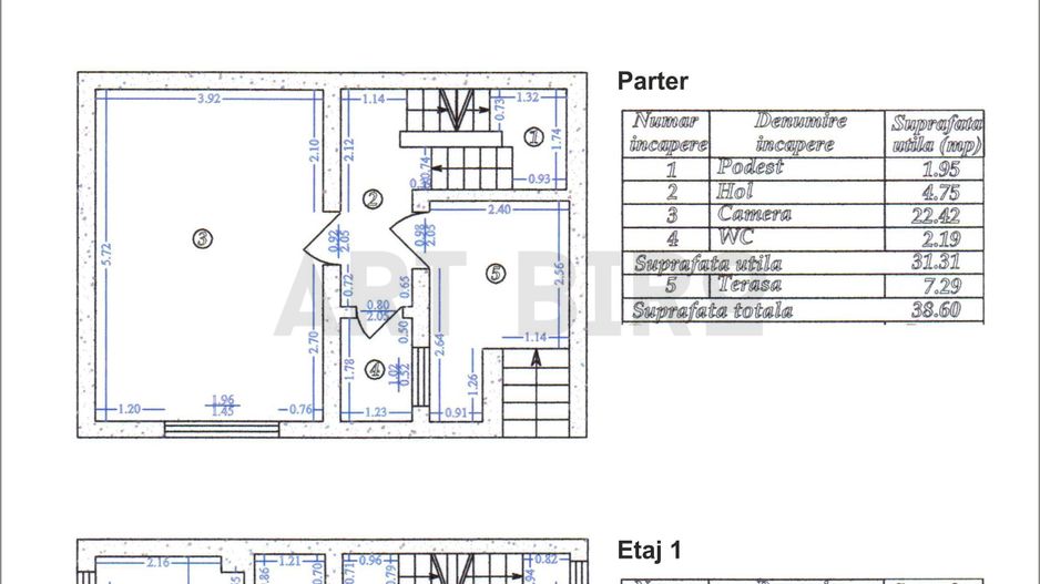 Zero comision, 179-452mp vila Banu Manta - Titulescu, parcare, 12' [M] - Schiță 24