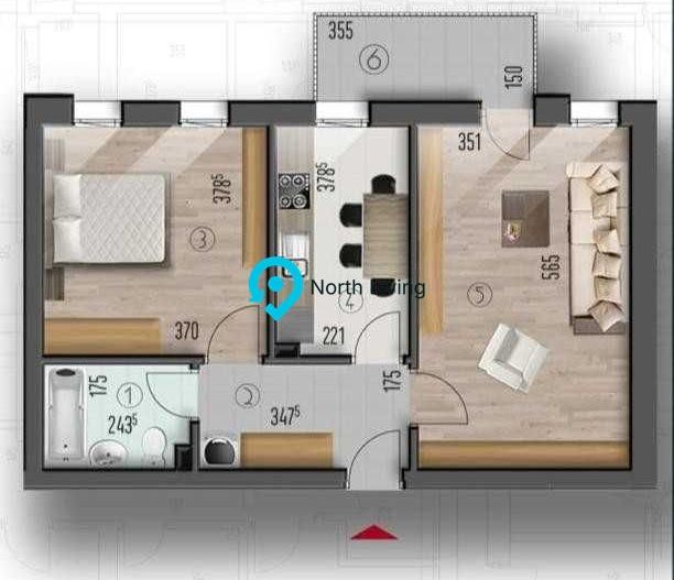 Apartament 2 camere mobilat și utilat, parcare inclusă- Metalurgiei - Poză 8