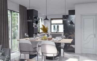 Casa 5 camere curte mare, casa noua - Poză 10