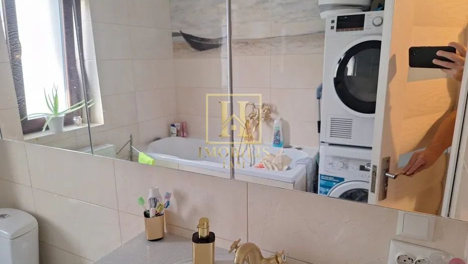 Apartament 3 camere Dec 60 mp mobilat cu gradina Bucium 100000 euro - Poză 6