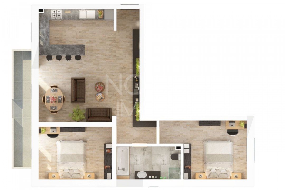 Apartament 3 camere, 2 bai + camara - Str. Doamna Stanca - Poză 5