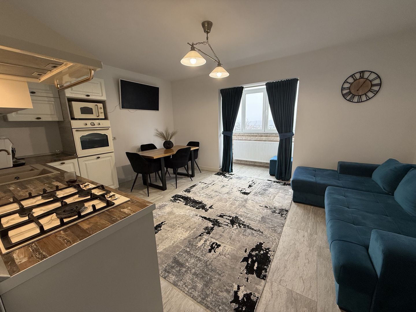 Apartament 3 camere | Burdujeni | 60 mp | Mobilat complet - Poză 1