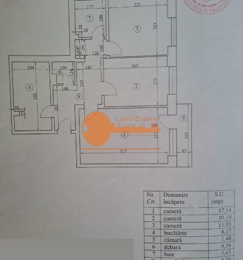 Apartament 3 camere decomandat – Tineretului - Schiță 11