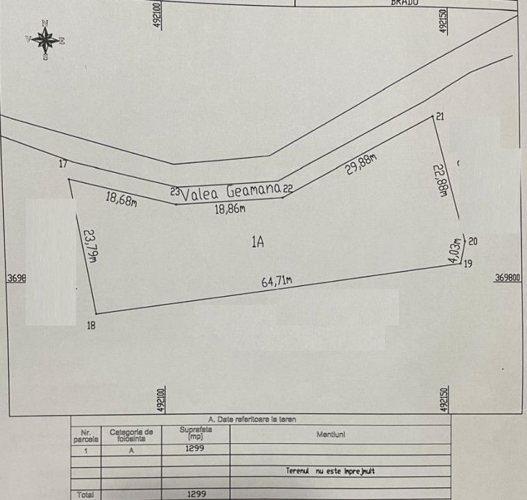 Teren intravilan  1299 MP  Geamana, Pitesti – zona excelenta, toate utilitatile - Poză 1