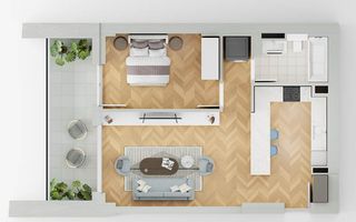 apartament 2 camera lakefield A1.4 - Schiță 1