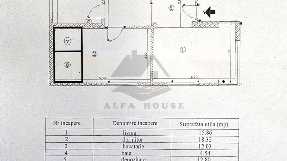 Oportunitate - Apartament cu trei camere in vila, zona Tractorul 70 mp - Poză 23