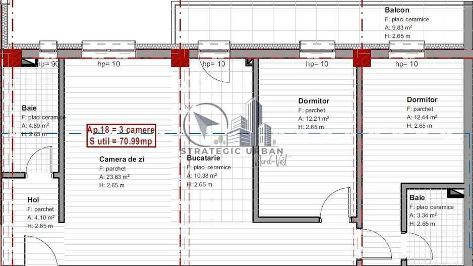 Apartament 3 camere, finisat nou, 2 băi, bloc cu lift – zona Someșului - Poză 14