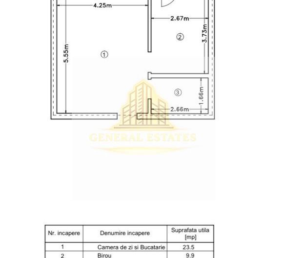 Vânzare apartament 2 camere – Bloc nou , intabulat - Poză 12