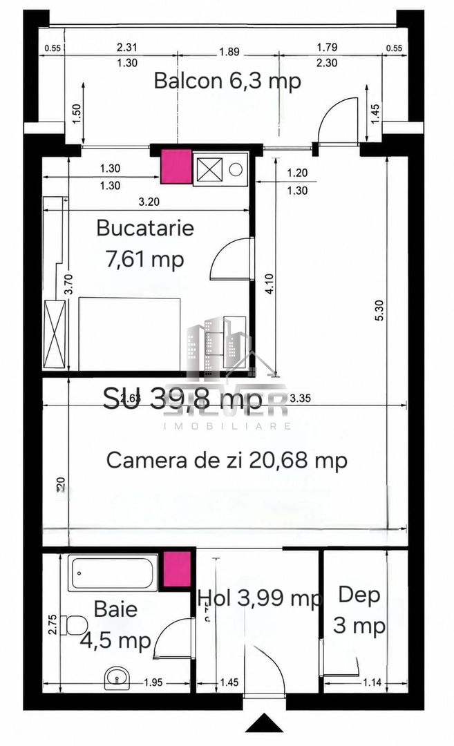 Apartamente cu o camera/40-44 mp/IMOBIL NZEB/TVA INCLUS. - Poză 2