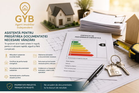 Asistență pentru pregătirea documentației necesare vânzării