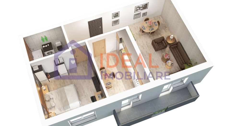 Apartament cu 2 camere și balcon de vânzare în zona Doamna Stanca - Poză 2