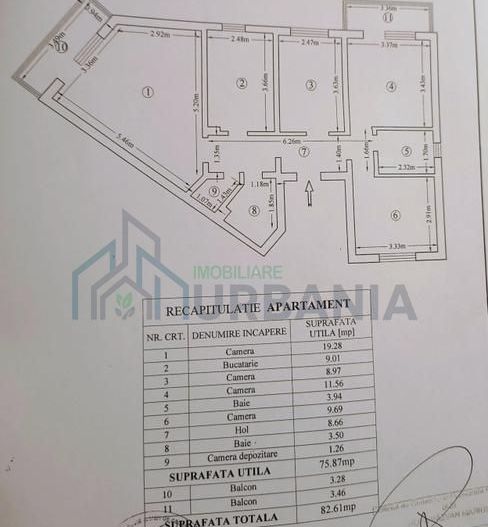 Apartament 4 camere, decomandat, etaj 3/4, aproape de Iulius Mall Tudor Vladimirescu, Iași - Poză 1