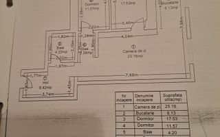 Apartament 3 camere ,77 mp, bloc nou,  zona Sebastian - Poză 9