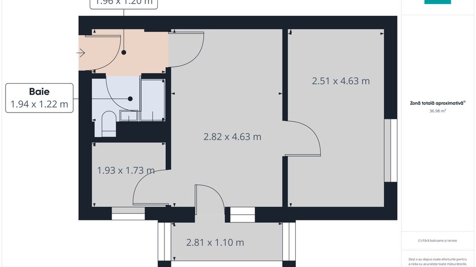 Apartament 2 camere, Aleea Predeal. - Poză 6