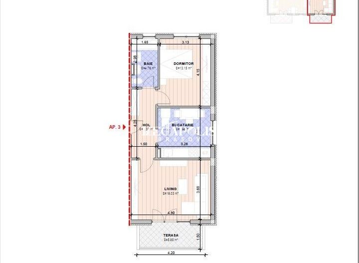 Apartament 2 camere Finisat/1780 euro/mp - Poză 3