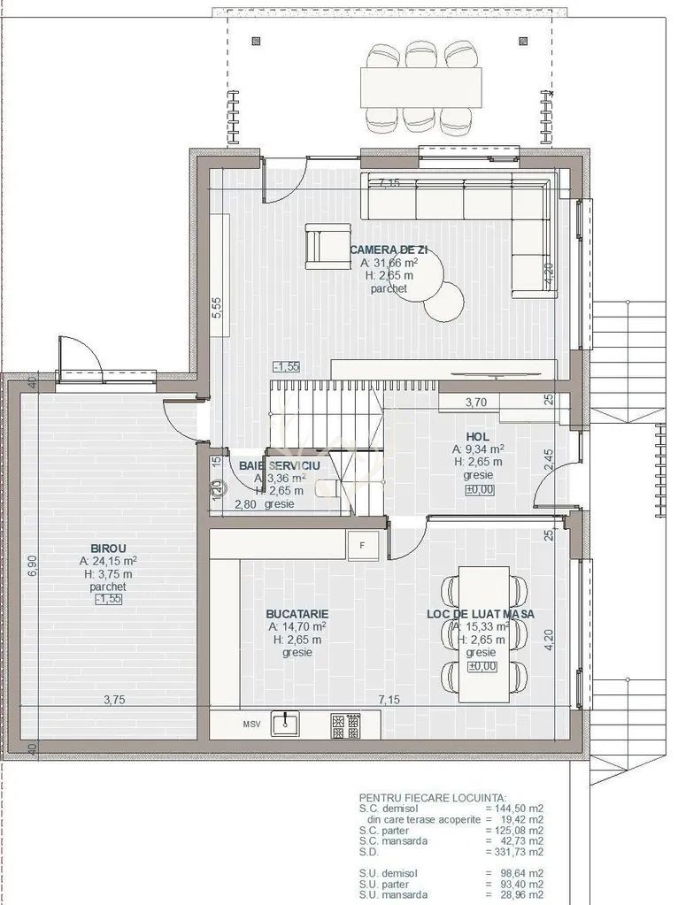 Casa individuala/cuplata prin ga, 221 mp utili, teren 523 mp - Poză 8