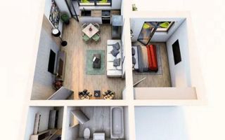 Apartament 2 Camere | Subcetate | Etaj 2 | 48 mp - Parcare - Poză 1