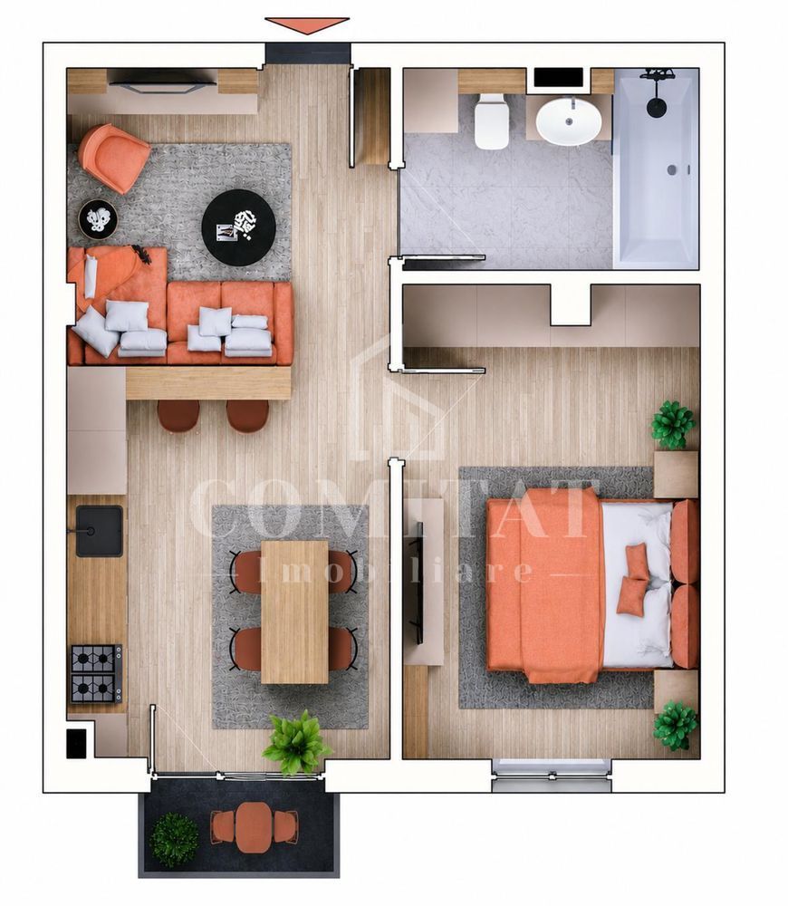 Apartament cu 2 camere în Apahida | Imobil nou | Estimo Park - Poză 8