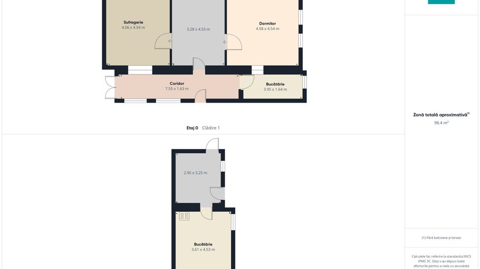 Casă  cu 2 corpuri total 4 camere în Nădab - Poză 13