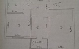 Apartament 2 camere, cartier Dacia, Iași, etaj 3, 46 mp, parcare - Poză 1