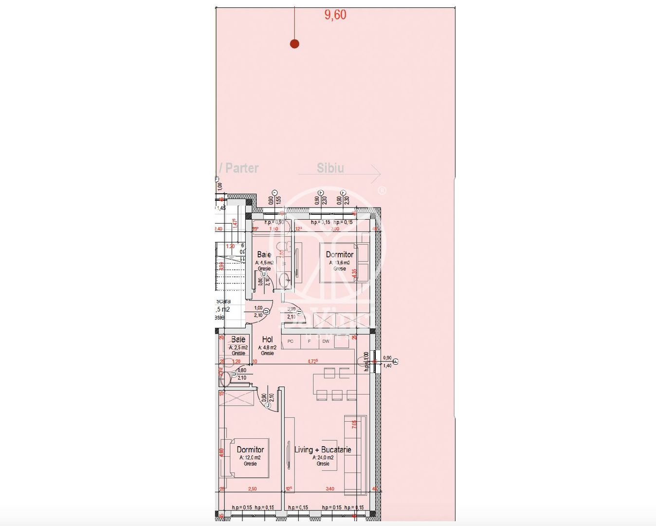 Apartament 3 camere, la cheie, gradina individuala (Smart-A-ap.5) - Poză 4