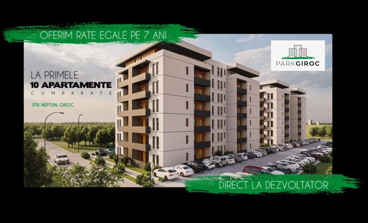 PARK GIROC | RATE LA DEZVOLTATOR 7 ANI | 2 Camere 57mp utili | nZEB - Poză 8