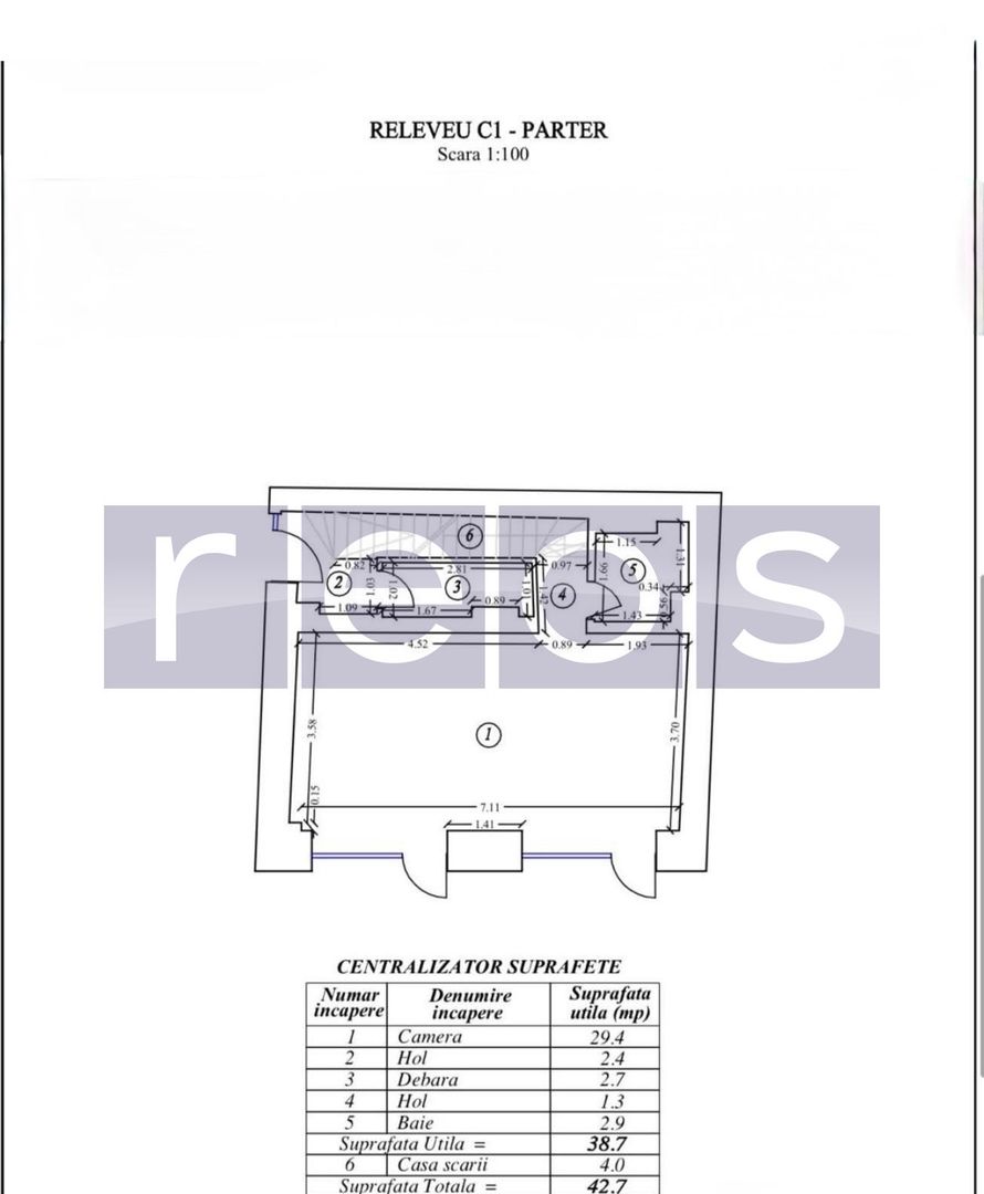 INCHIRIERE SPATIU IN VILA | 80MP | STRADAL | EMINESCU | RENOVAT TOTAL - Schiță 13