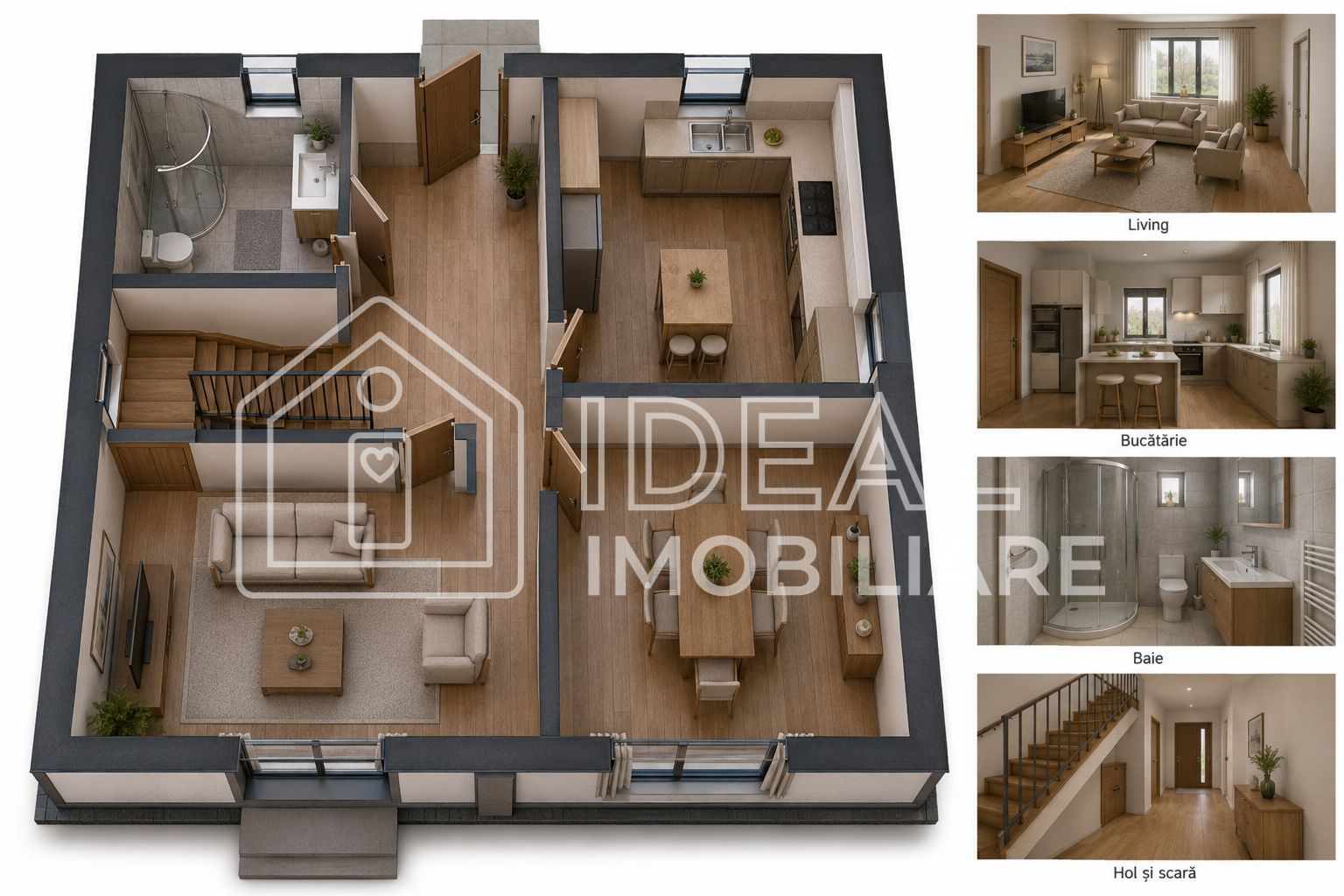 Duplex Premium cu 4 camere în Șelimbăr | 125 mp utili | 215 mp de teren - Schiță 3