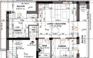 Apartament exclusivist cu panoramă superbă3 camere 2 balcoane. - Poză 8