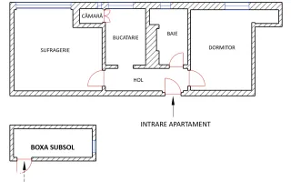 Apartament Renovat 2 Camere + Boxă 7 MP  Vedere Superbă spre Tâmpa - Poză 13
