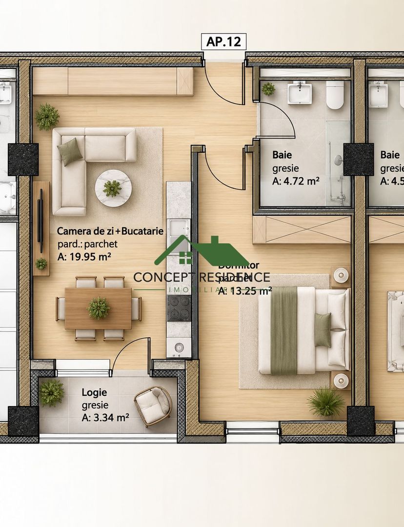 Apartament 2 camere | Bloc nou | Bd. Republicii | Comision 0% - Poză 1