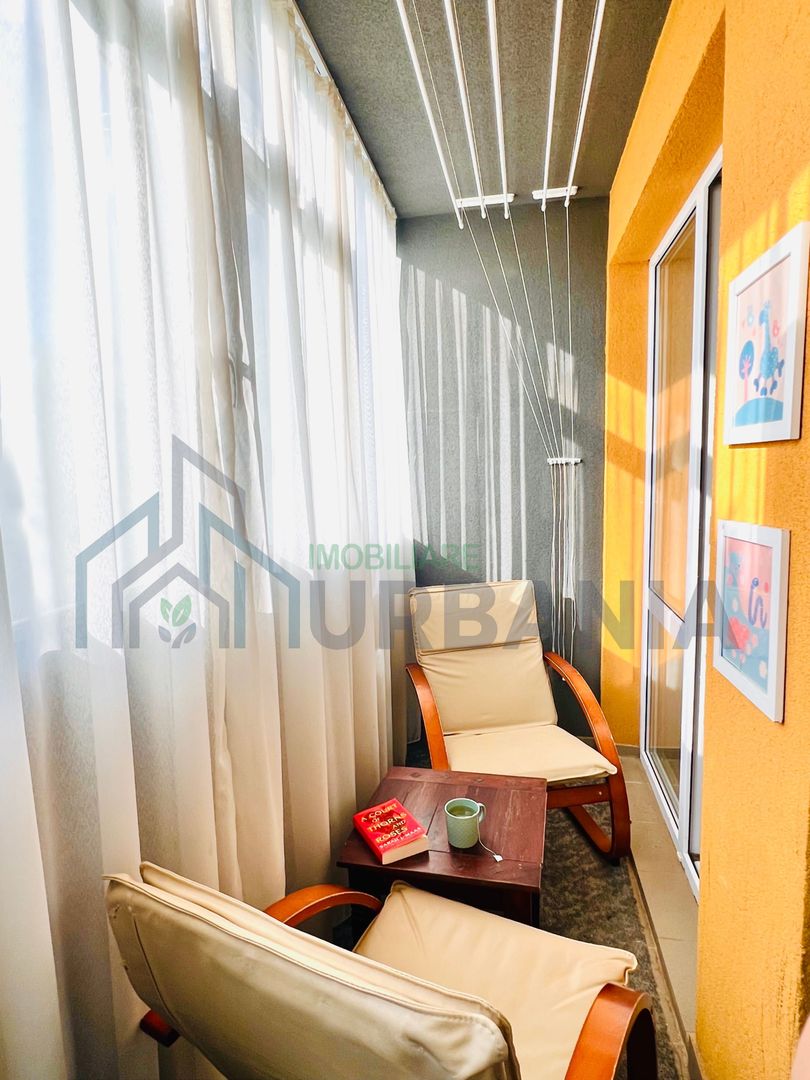 Apartament 2 camere, decomandat, 41,82 mp util + balcon 4,38 mp, loc parcare, str. Dealul Zorilor, zona Complex Eos, Rediu - Poză 1