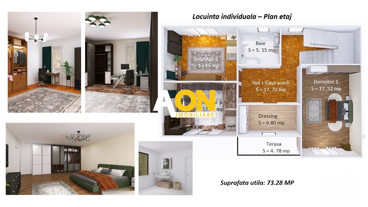 Casa cuplata, P+1, 120 mp utili, predare la cheie, Alba - Micesti - Schiță 18