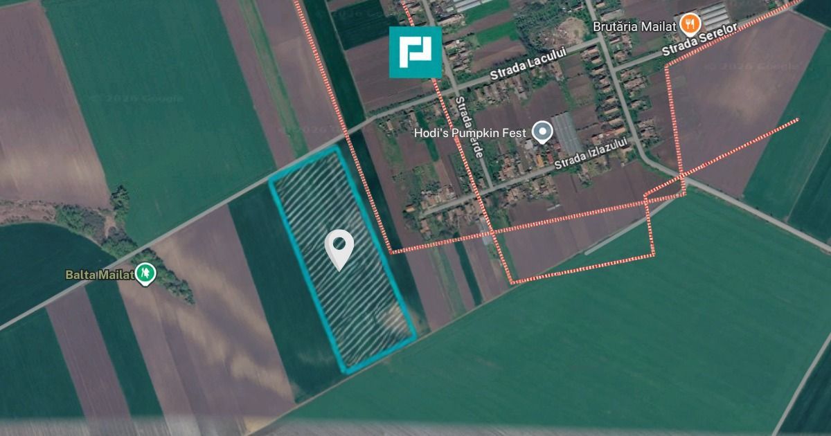 Teren de 8600 Mp2, agricol extravilan, Mailat - Poză 1