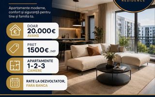 Apartamente 1, 2, 3 camere – Nicol Residence, Valea Adâncă. Avans 20.000 €, rate direct la dezvoltator - Poză 1