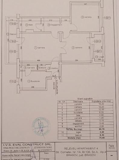 Apartament 3 camere | Etaj 1 | 2 balcoane | Vedere liberă | Complexul Mic–Astra - Poză 9