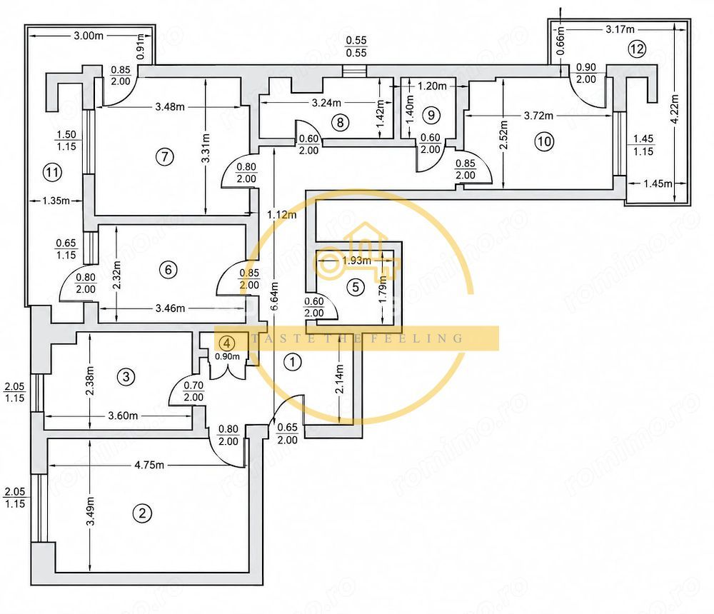 Apartament 4 camere, decomandat   Zona Dacia (Bulevard) 125000 euro - Poză 10