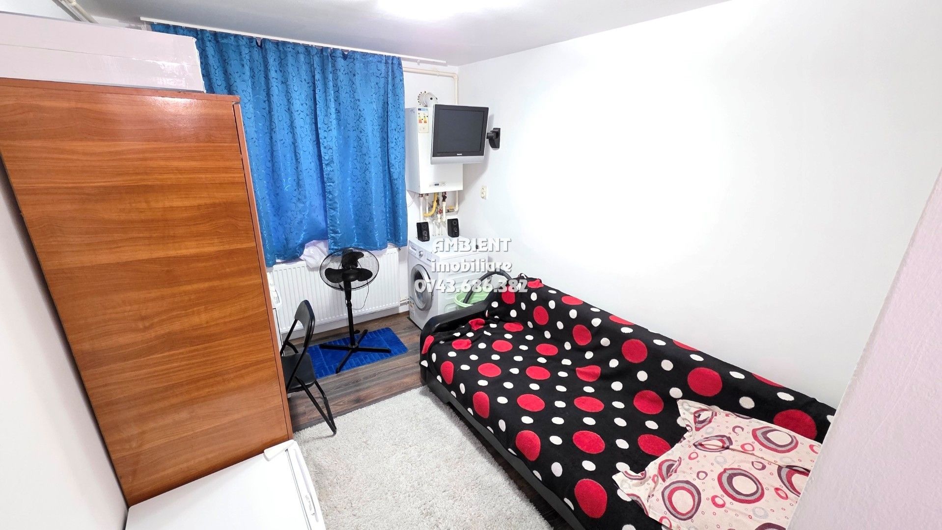 CAMERĂ de CĂMIN mobilată și utilată, etaj 2, VASLUI zona NORD; - Poză 1