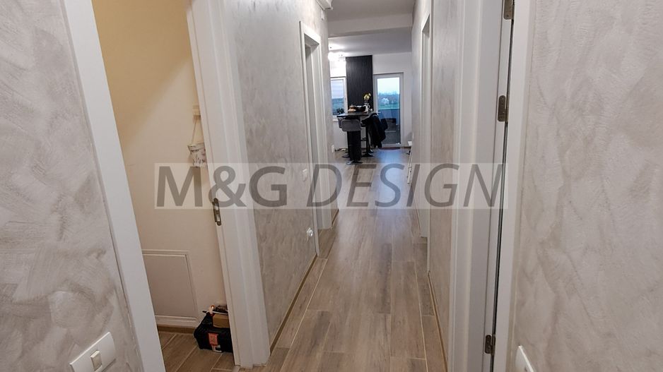 3 camere  bloc nou, 80 mp utili , balcon de 20 m - Poză 21