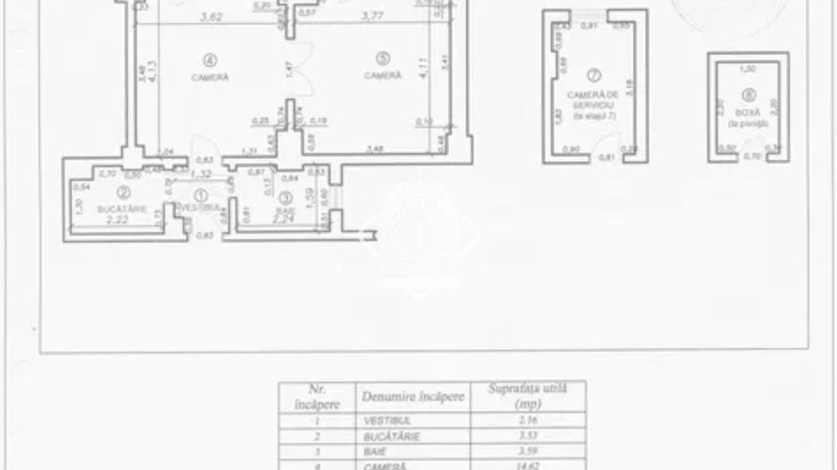Apartament 2 camere, etaj 5, in zona Vasile Lascar-Armeneasca - Schiță 9